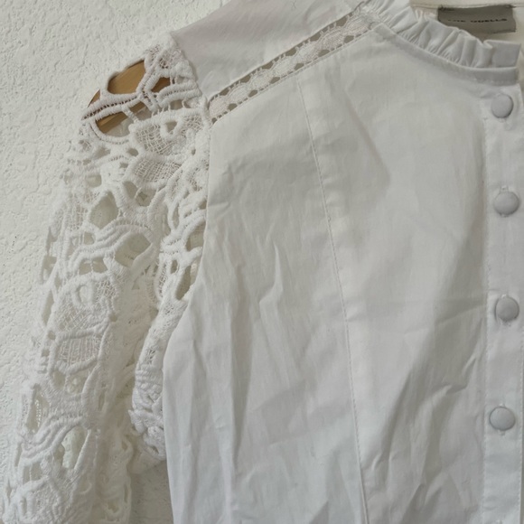 New The Odells blouse lace sleeves  XS - Picture 3 of 9